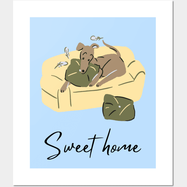 Dog sweet home Wall Art by SkyisBright